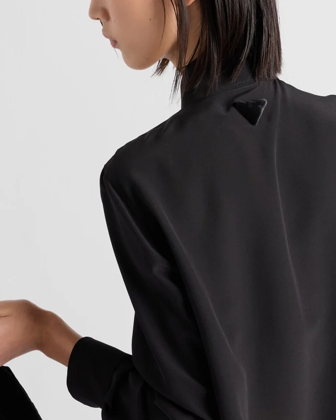 Crepe de Chine-skjorta Crepe de Chine-skjorta