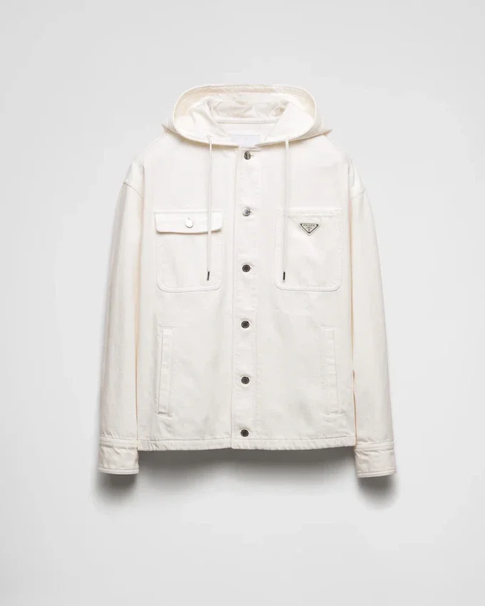 Denimskjorta med huva Denimskjorta med huva