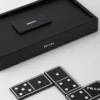 Domino-set i Saffiano-läder Domino-set i Saffiano-läder