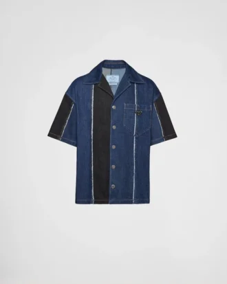 Double Match randig denimskjorta Double Match randig denimskjorta