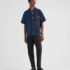 Double Match tvättad denimskjorta Double Match tvättad denimskjorta