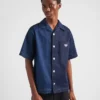 Double Match tvättad denimskjorta Double Match tvättad denimskjorta