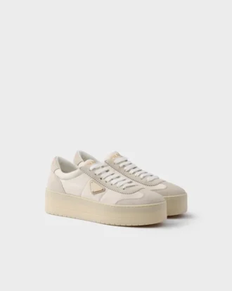 Downtown Bold Re-Nylon och mocka-sneakers