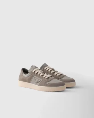 Downtown-sneakers i Re-Nylon och mocka