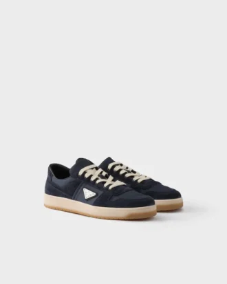Downtown-sneakers i Re-Nylon och mocka