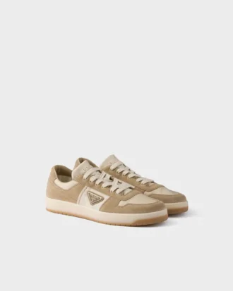 Downtown-sneakers i Re-Nylon och mocka