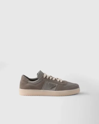 Downtown-sneakers i Re-Nylon och mocka