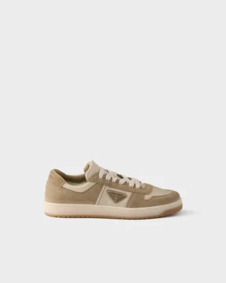 Downtown-sneakers i Re-Nylon och mocka