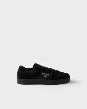 Downtown-sneakers i Re-Nylon och mocka
