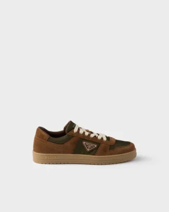 Downtown-sneakers i Re-Nylon och mocka
