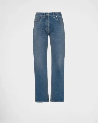 Ekologiska femfickjeans i denim