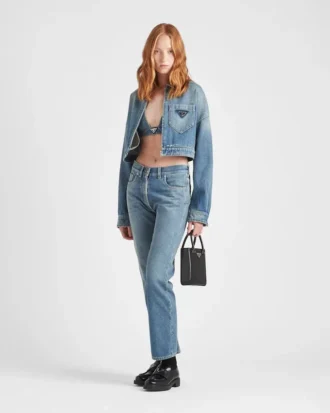 Ekologiska femfickjeans i denim