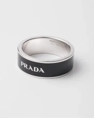 Emaljerad silverring