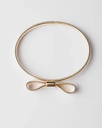 Eternal Gold Bow Bangle-armband – gult guld Eternal Gold Bow Bangle-armband – gult guld