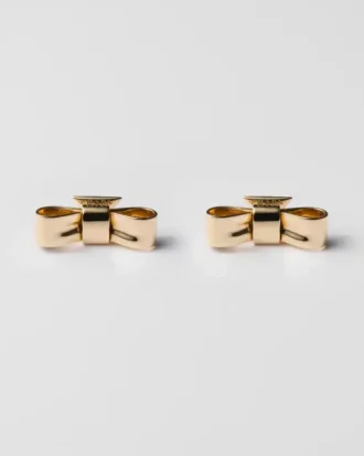 Eternal Gold Bow Örhängen – Gult guld