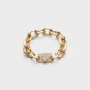 Eternal Gold Chain-armband i gult guld med diamanter Eternal Gold Chain-armband i gult guld med diamanter