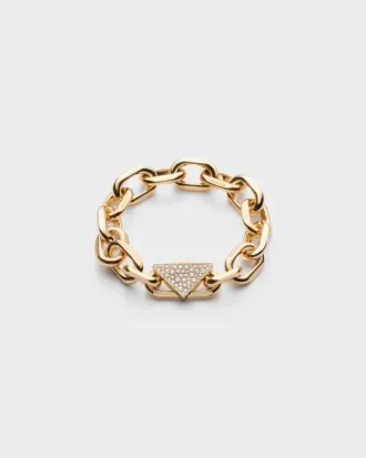 Eternal Gold Chain-armband i gult guld med diamanter Eternal Gold Chain-armband i gult guld med diamanter