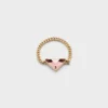 Eternal Gold Chain Ring i gult guld med ametist Eternal Gold Chain Ring i gult guld med ametist