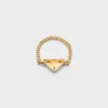 Eternal Gold Chain Ring i gult guld med grön kvarts Eternal Gold Chain Ring i gult guld med grön kvarts