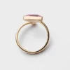 Eternal Gold Contraria-ring i gult guld med diamant och ametist Eternal Gold Contraria-ring i gult guld med diamant och ametist
