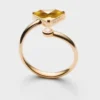 Eternal Gold Contraria-ring i gult guld med diamant och grön kvarts Eternal Gold Contraria-ring i gult guld med diamant och grön kvarts