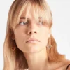 Eternal Gold Cut-Out Drop Earrings i gult guld med diamanter Eternal Gold Cut-Out Drop Earrings i gult guld med diamanter