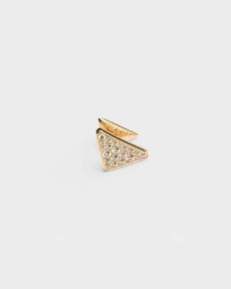 Eternal Gold enkelörhänge i gult guld med diamanter Eternal Gold enkelörhänge i gult guld med diamanter