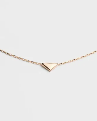 Eternal Gold-halsband i roséguld med mini-triangelhänge Eternal Gold-halsband i roséguld med mini-triangelhänge