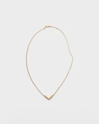 Eternal Gold-halsband i roséguld med Nano Triangle-hänge Eternal Gold-halsband i roséguld med Nano Triangle-hänge