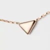 Eternal Gold-halsband i roséguld med Nano Triangle-hänge Eternal Gold-halsband i roséguld med Nano Triangle-hänge