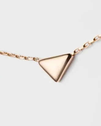Eternal Gold-halsband i roséguld med Nano Triangle-hänge Eternal Gold-halsband i roséguld med Nano Triangle-hänge