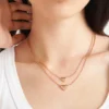 Eternal Gold-halsband i roséguld med Nano Triangle-hänge Eternal Gold-halsband i roséguld med Nano Triangle-hänge