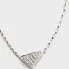 Eternal Gold Micro Triangle hänge i vitt guld och diamanter Eternal Gold Micro Triangle hänge i vitt guld och diamanter