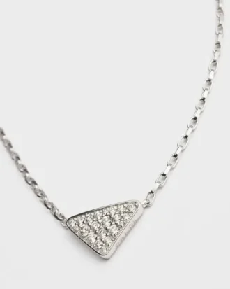 Eternal Gold Micro Triangle hänge i vitt guld och diamanter Eternal Gold Micro Triangle hänge i vitt guld och diamanter