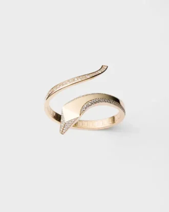 Eternal Gold Snake-armband i gult guld och diamanter Eternal Gold Snake-armband i gult guld och diamanter
