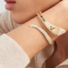 Eternal Gold Snake-armband i gult guld och diamanter Eternal Gold Snake-armband i gult guld och diamanter