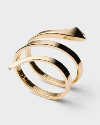 Eternal Gold Snake-armband i gult guld och laboratorieframställda diamanter Eternal Gold Snake-armband i gult guld och laboratorieframställda diamanter