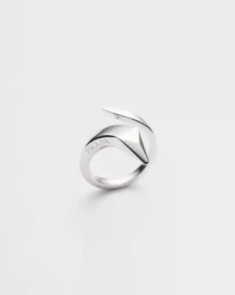 Eternal Gold Snake Mini-ring i vitt guld