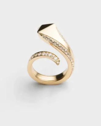 eternal gold snake ring i gult guld och diamanter 2 330x413 - Eternal Gold Snake-ring i gult guld och diamanter