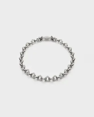 Eternal guldkedja i vitt guld med pavé-diamanter Eternal guldkedja i vitt guld med pavé-diamanter