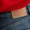 Femfickade tvättade jeans