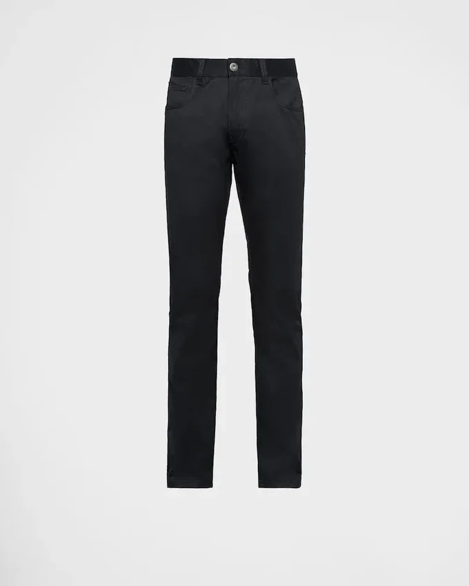 Fempocket-jeans i stretchdrill Fempocket-jeans i stretchdrill