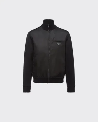 Fleecejacka med Re-Nylon-detaljer