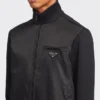 Fleecejacka med Re-Nylon-detaljer Fleecejacka med Re-Nylon-detaljer