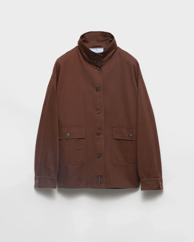 Gammal gabardine-skjortjacka Gammal gabardine-skjortjacka