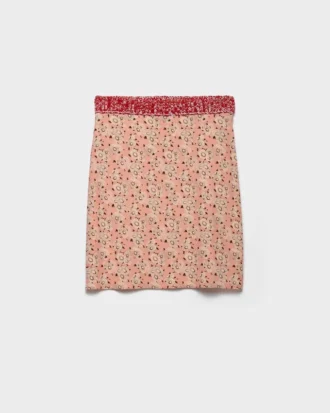 Georgette-kjol med blommönster Georgette-kjol med blommönster