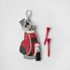 Golf-tee-väska i Saffiano-läder Golf-tee-väska i Saffiano-läder