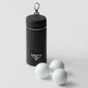 Golfbollsfodral i Saffiano-läder Golfbollsfodral i Saffiano-läder