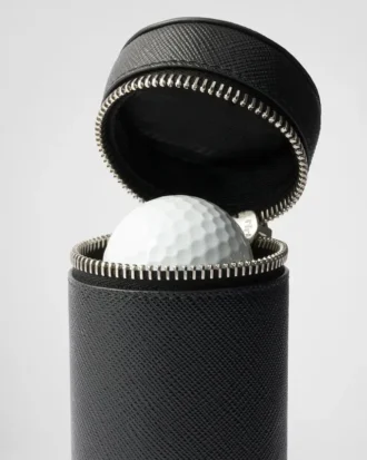 Golfbollsfodral i Saffiano-läder