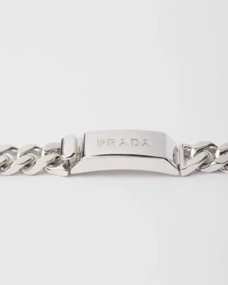 Halsband med silverkedja